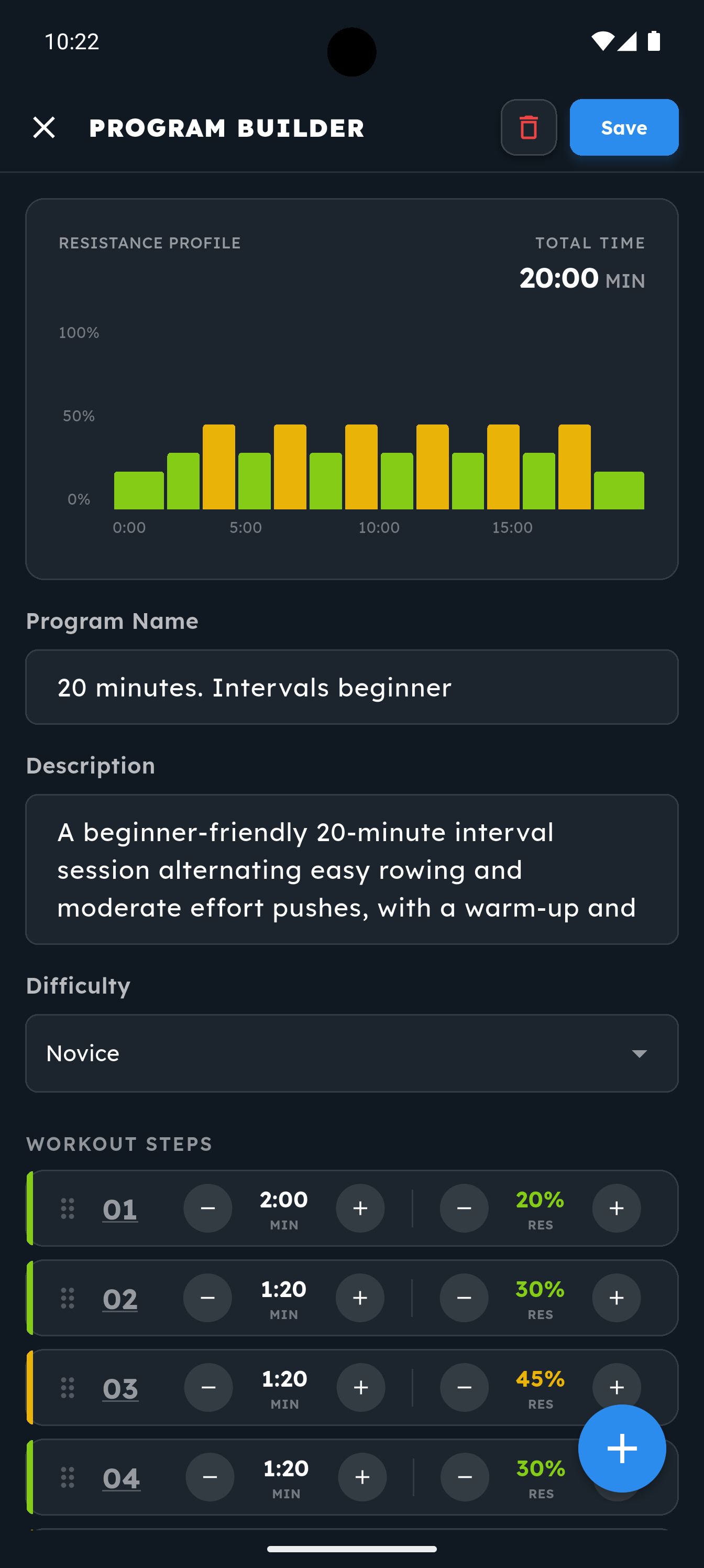 Workout Builder